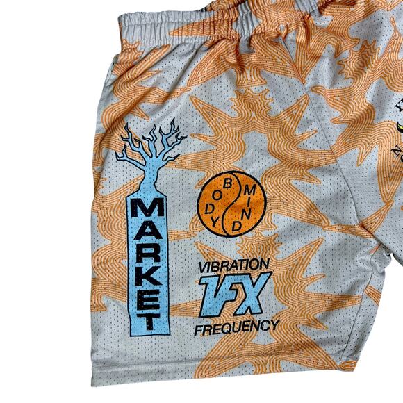 Men's Market Studios Quantum Mesh Shorts 'Sand' - Size L - $70 Retail - Picture 2 of 6